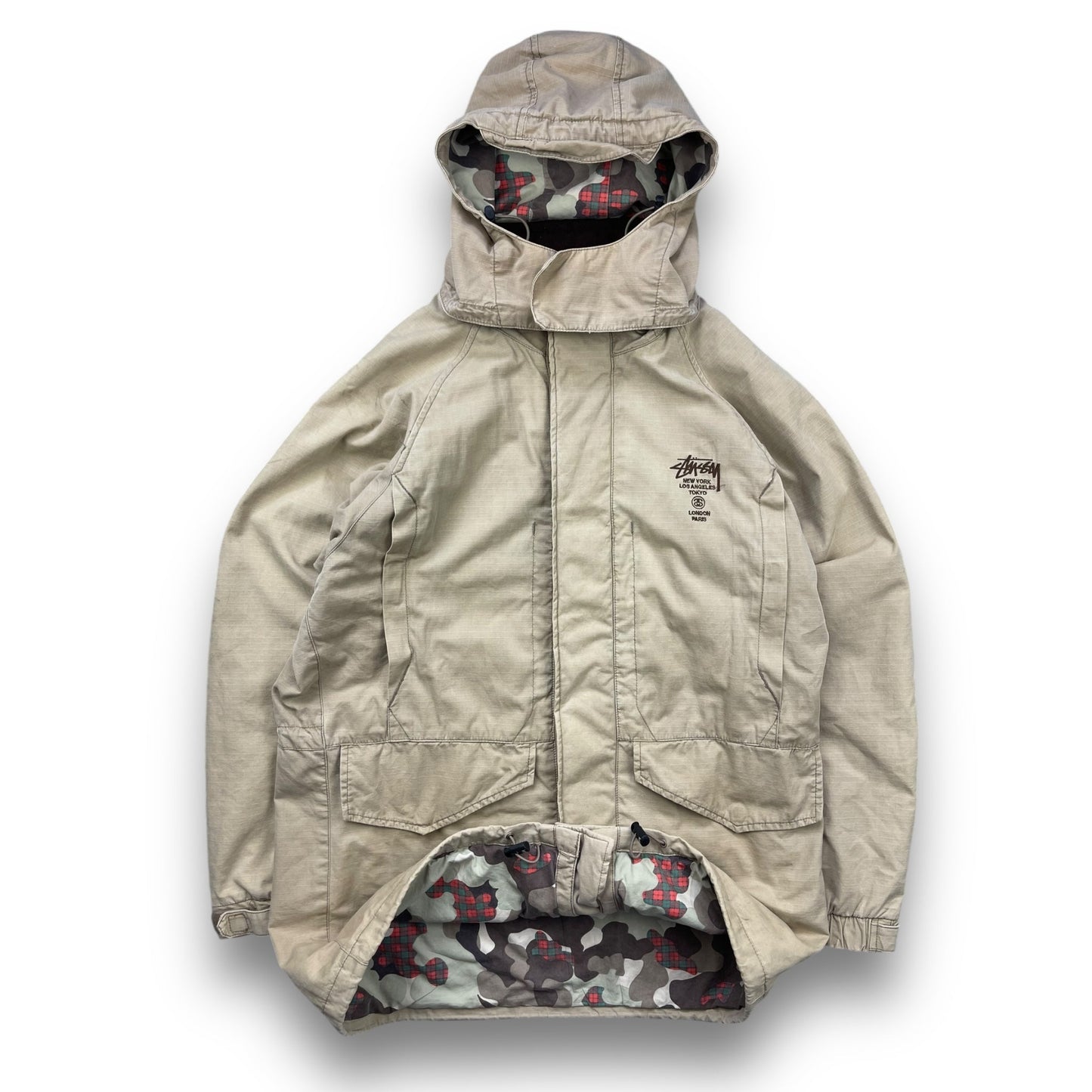 Stussy 2in1 Canvas/Camo Jacket (M) | Default Title, Multicoloured