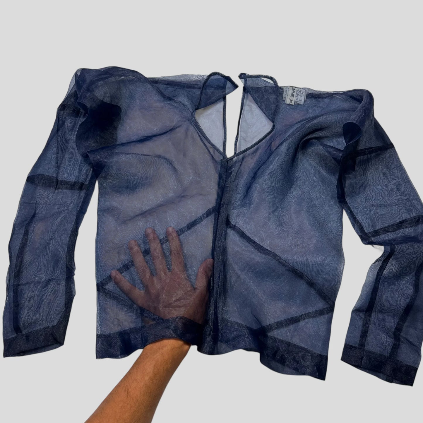 Comme Des Garçons 1997 Mesh Sheer Longsleeve Top - S