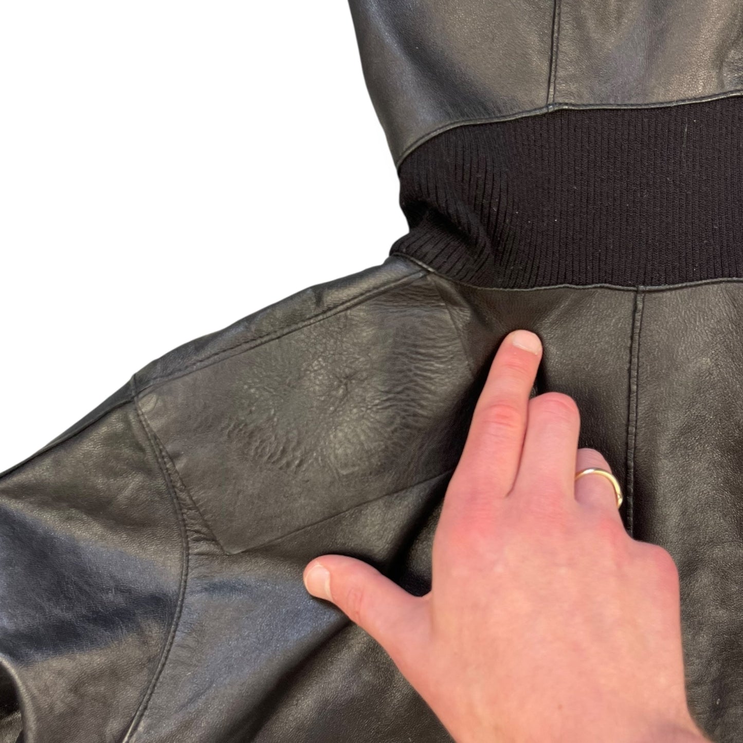 2000's Puma Limited Edition Hooded Lambskin Jacket (L) | Default Title, Black