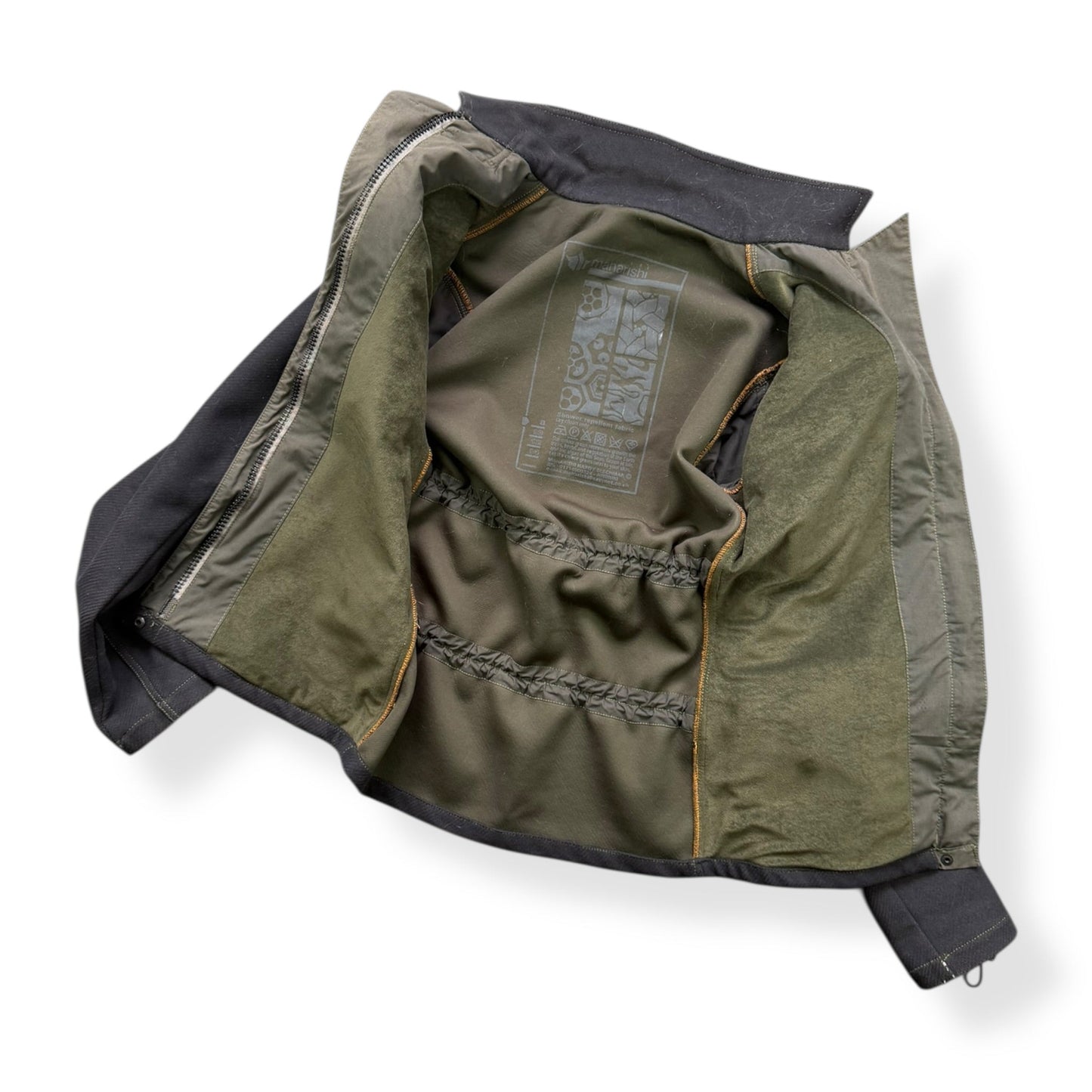 AW99/00 Maharishi Shower Repellent Asymmetric Jacket (S) | Default Title, Black