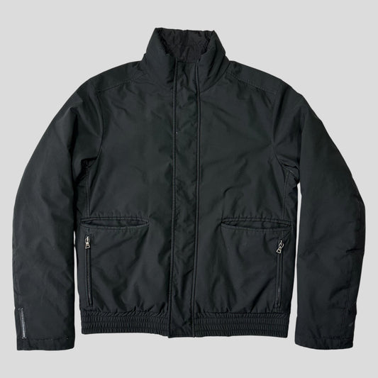 Prada Sport 2008 Goretex Reversible Black Logo Nylon Down Puffer Jacket - IT50 (M) | Default Title, Black