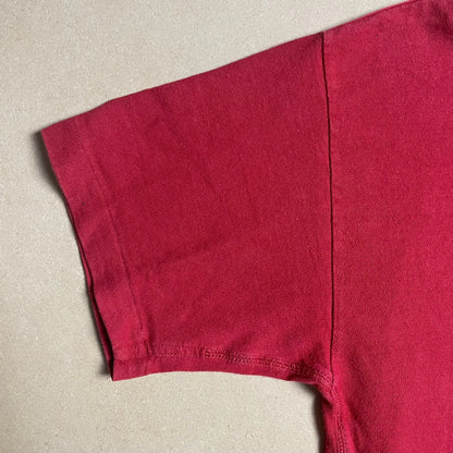 S/S 1985 Ruby Red Centre Compass Logo Smoke Stencil Graphic