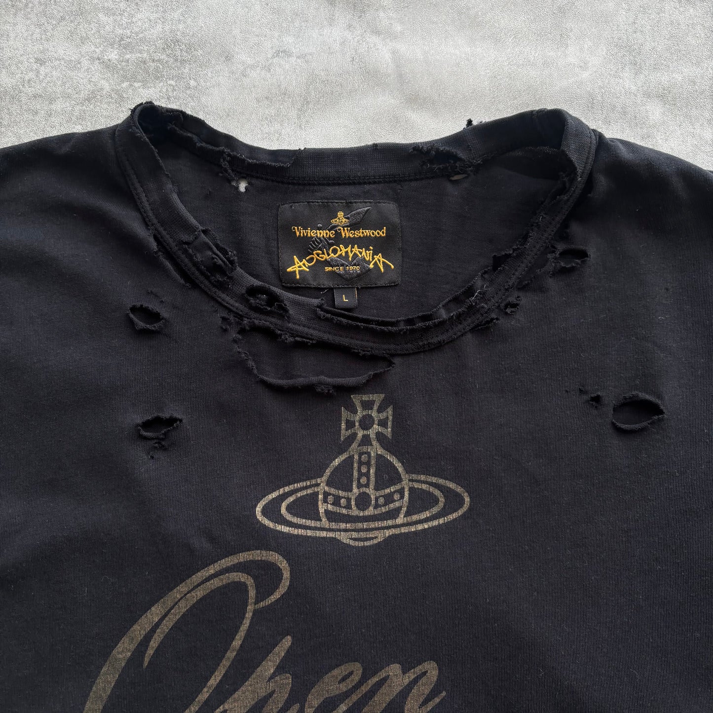 VIVIENNE WESTWOOD DISTRESSED T-SHIRT | O/S, Red