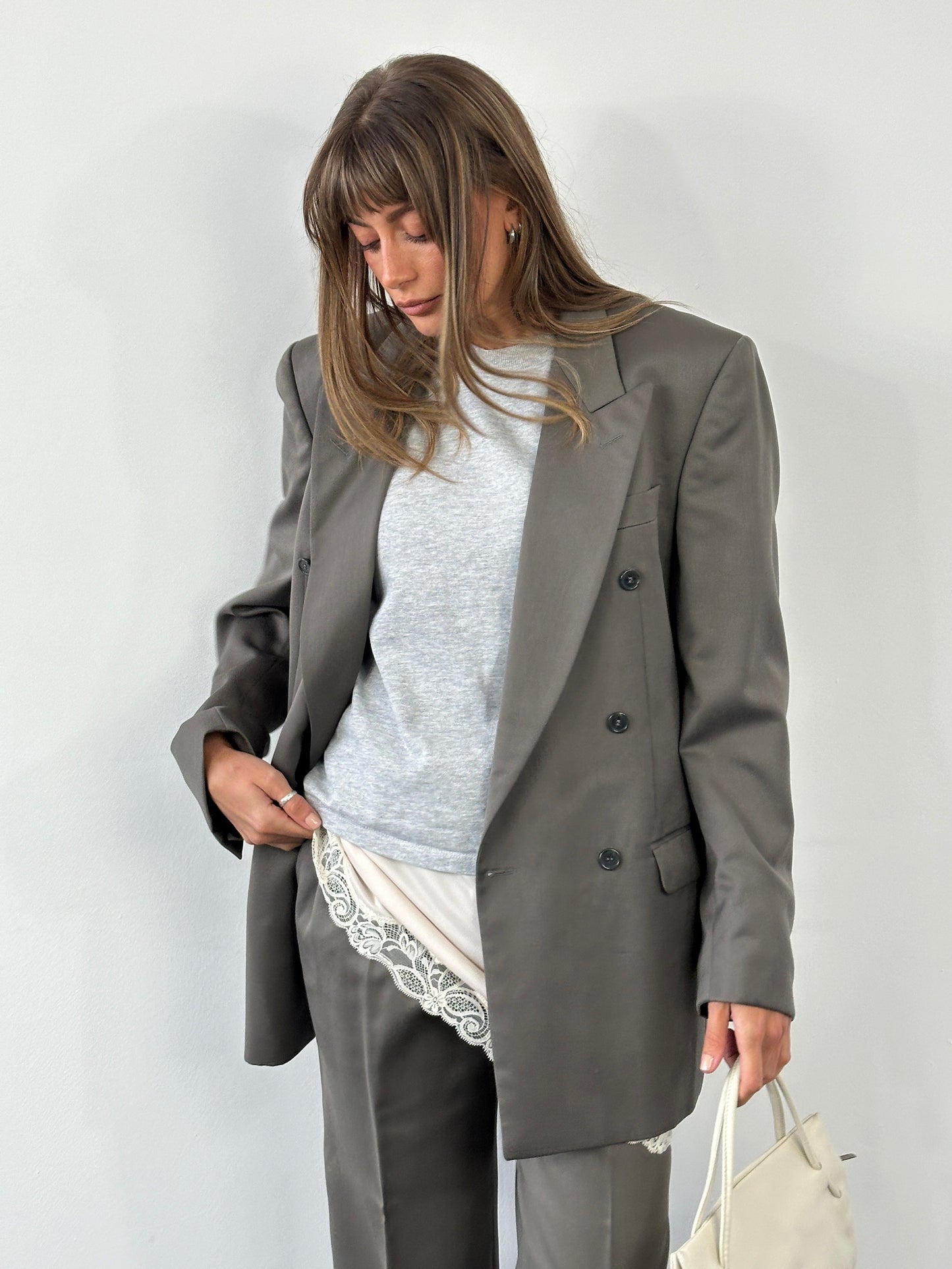 Pierre Balmain 1990s Wool Double Breasted Suit - 38L/W30