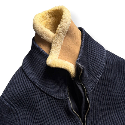 FW2006 CP Company 2in1 Knitted Jumper (L) | Large, Navy