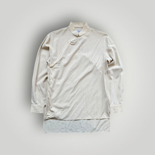 Yohji Yamamoto Pour Homme 1980's Mandarin Collar Shirt S