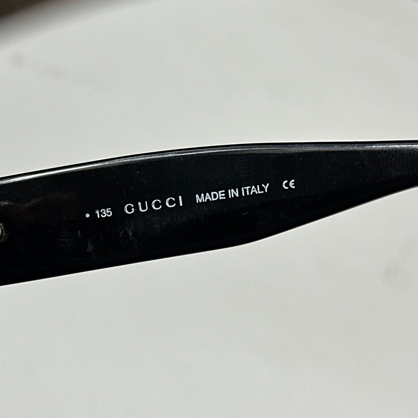 Gucci by Tom Ford 1996 Blue Tint G Logo Square Sunglasses | O/S, Black