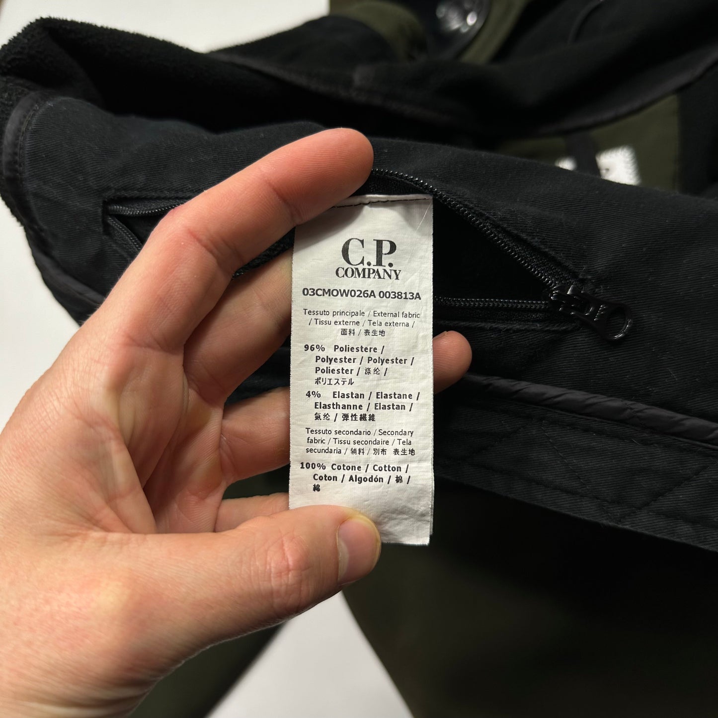 CP Company Khaki Soft Shell Goggle Jacket - S/M | Default Title, Multicoloured