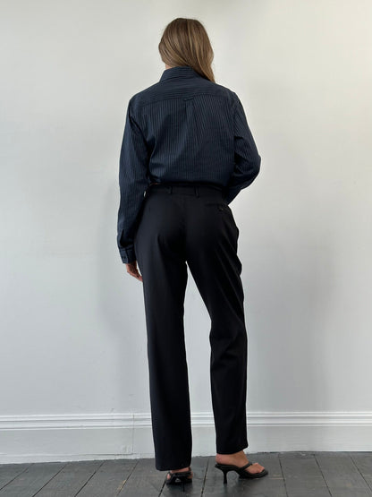 Giorgio Armani Classico Pure Wool Low-Mid Rise Trousers - W30