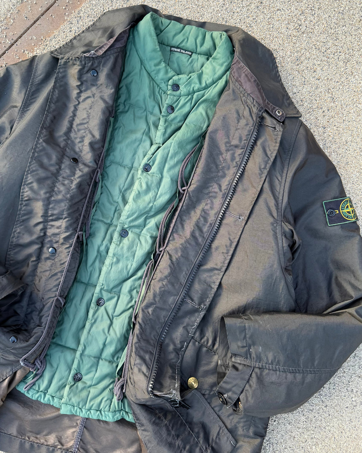 1995 Stone Island Formula Steel Dutch Rope Jacket (L) | Large, Dark Green