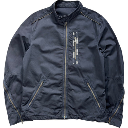 Moschino 00’s Sleeve Zipper Jacket M | Medium, Navy
