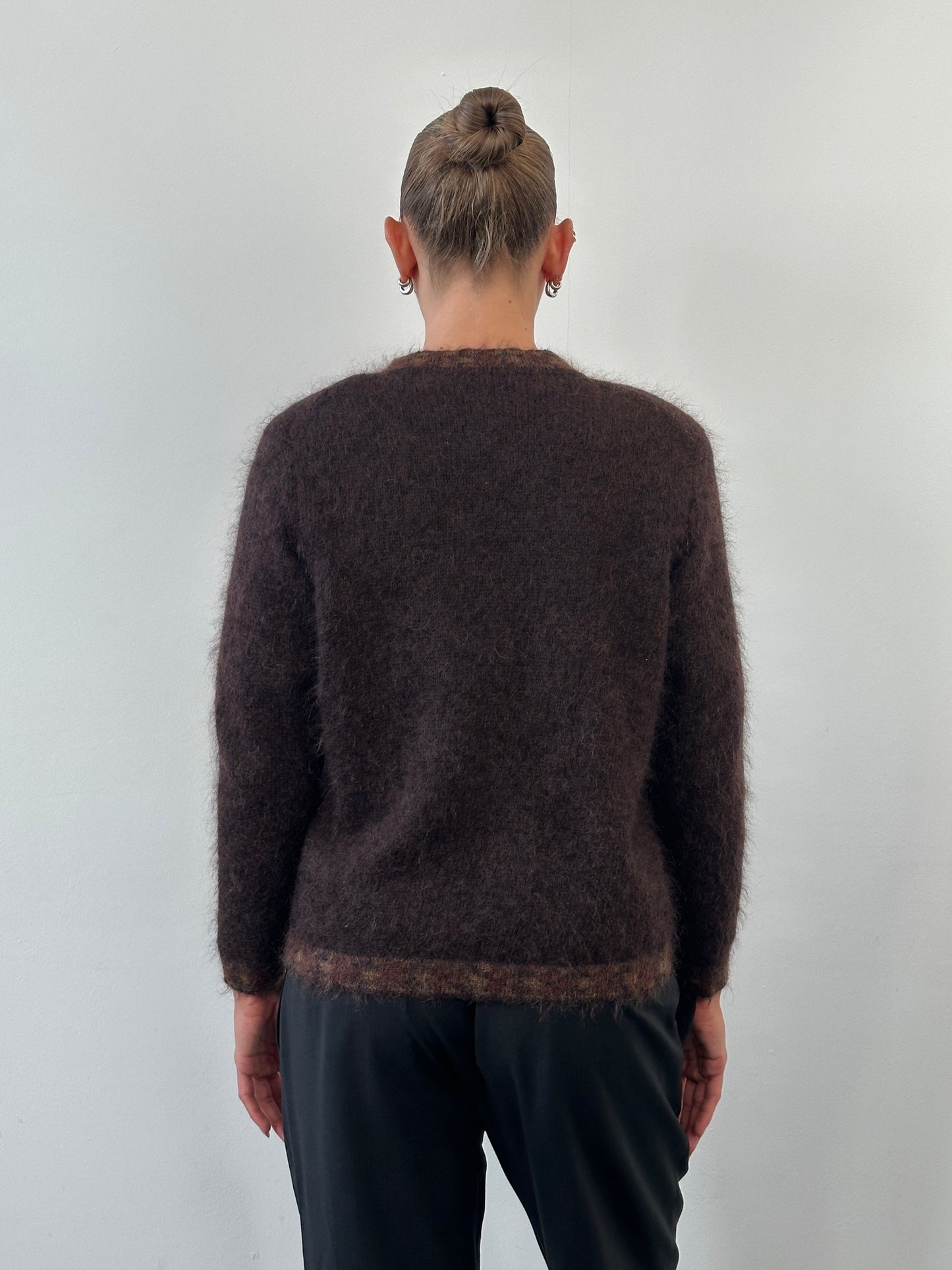 Italian Vintage 1990s Mohair Cardigan - S/M