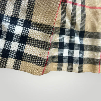 Burberry 1980's Pleated Wool Skirt 28"
