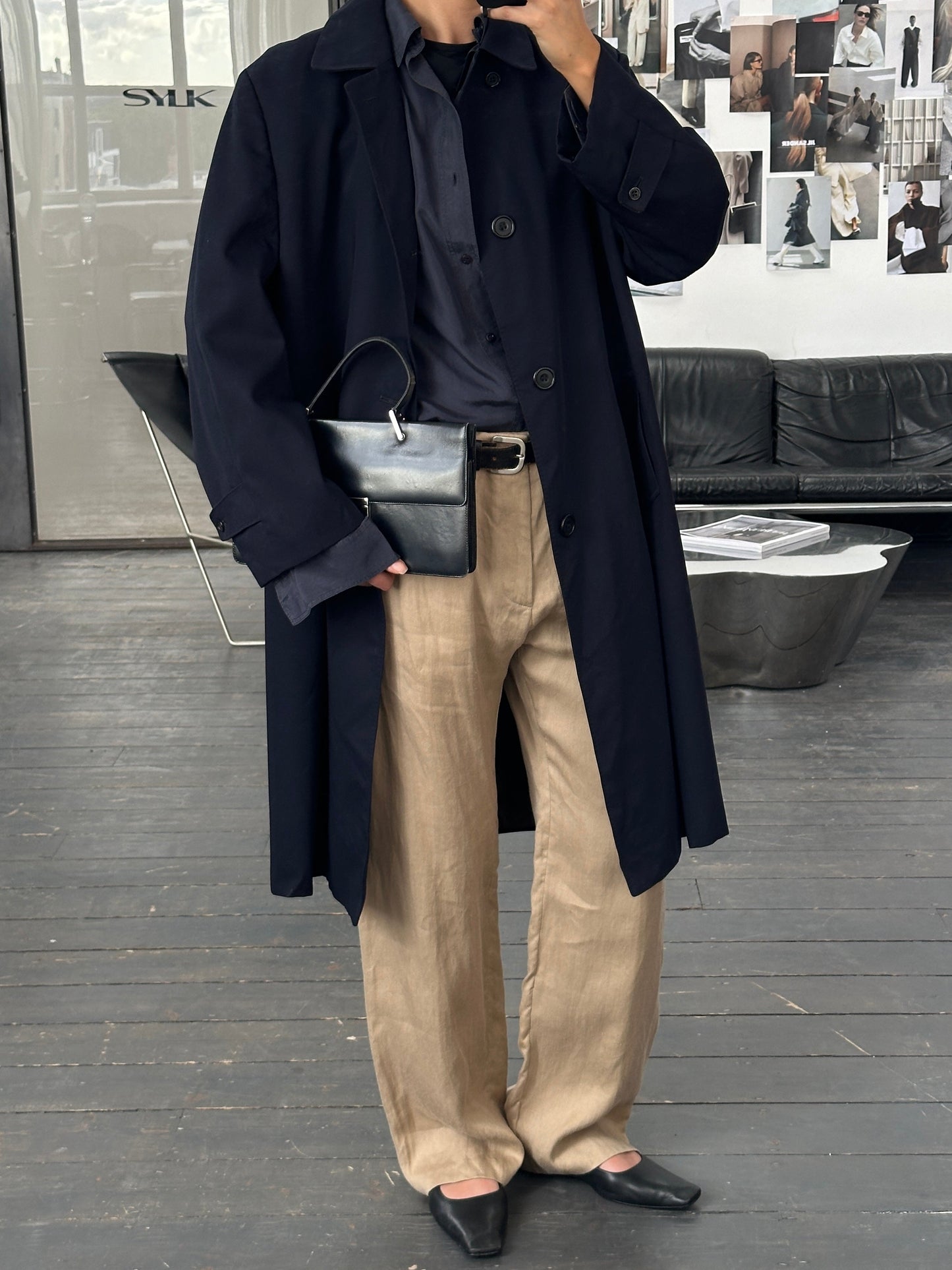 Aquascutum 1990s Pure Wool Trench Coat - XL