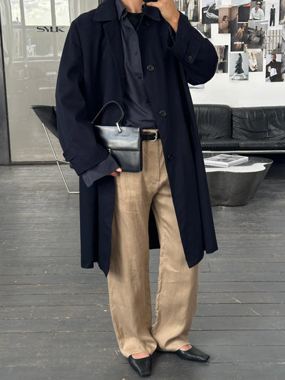 Aquascutum 1990s Pure Wool Trench Coat - XL