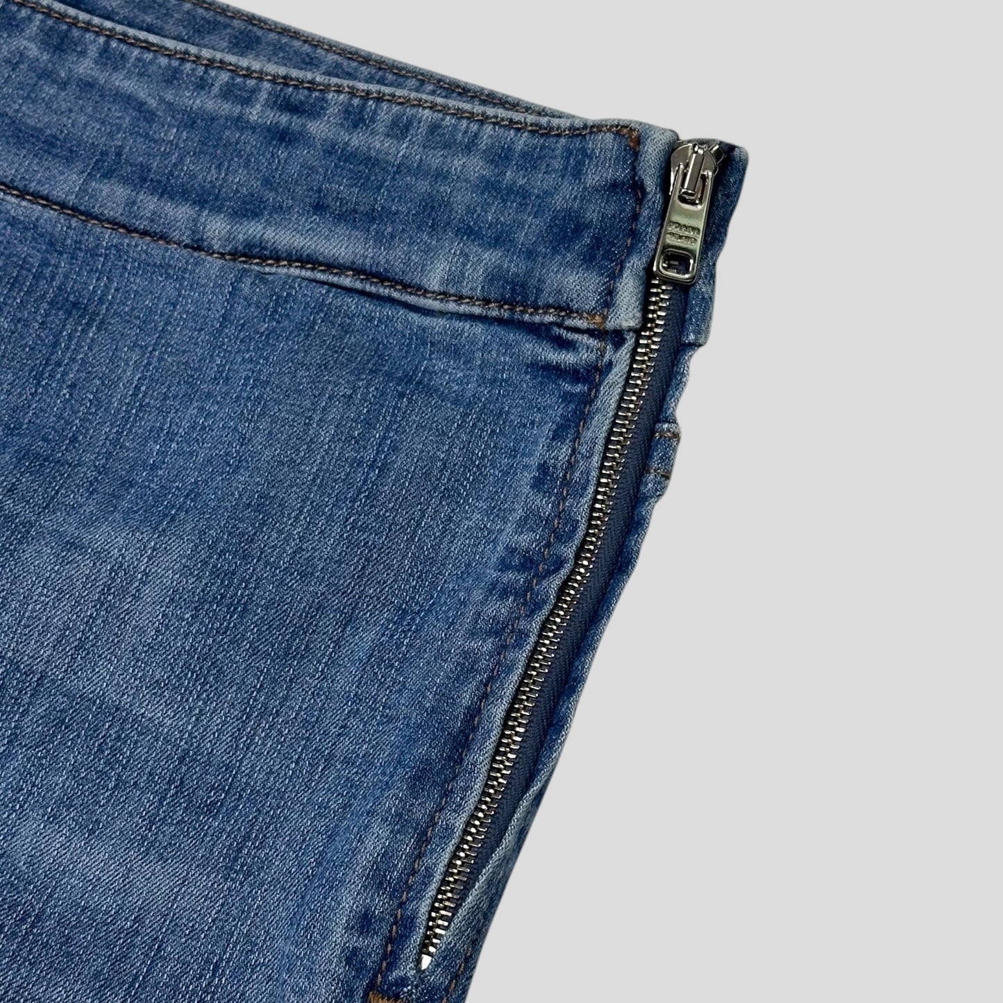 Prada Milano 2018 Logo Tab Lyocell Stretchy Skinny Jeans - 27-29 | Default Title, Black
