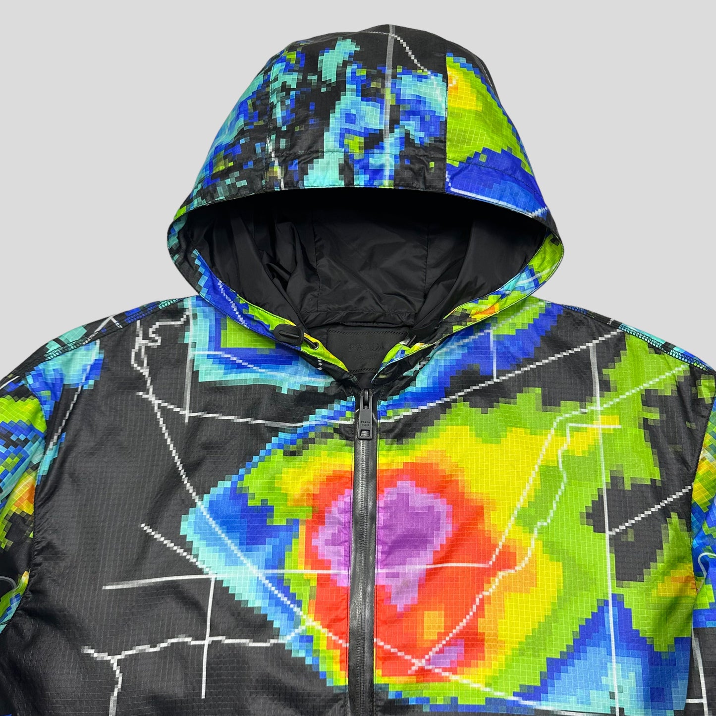 Prada Milano SS17 Radar Nylon Ripstop Jacket - M (L) | Medium, Multicolour