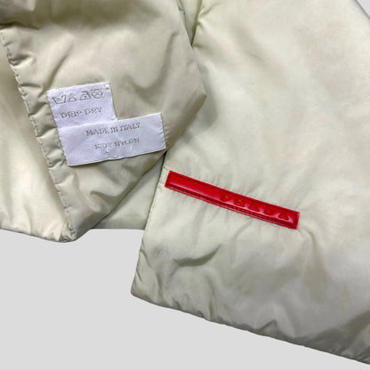 Prada Sport AW99 Champagne Nylon Magnetic Scarf