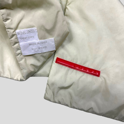 Prada Sport AW99 Champagne Nylon Magnetic Scarf | O/S