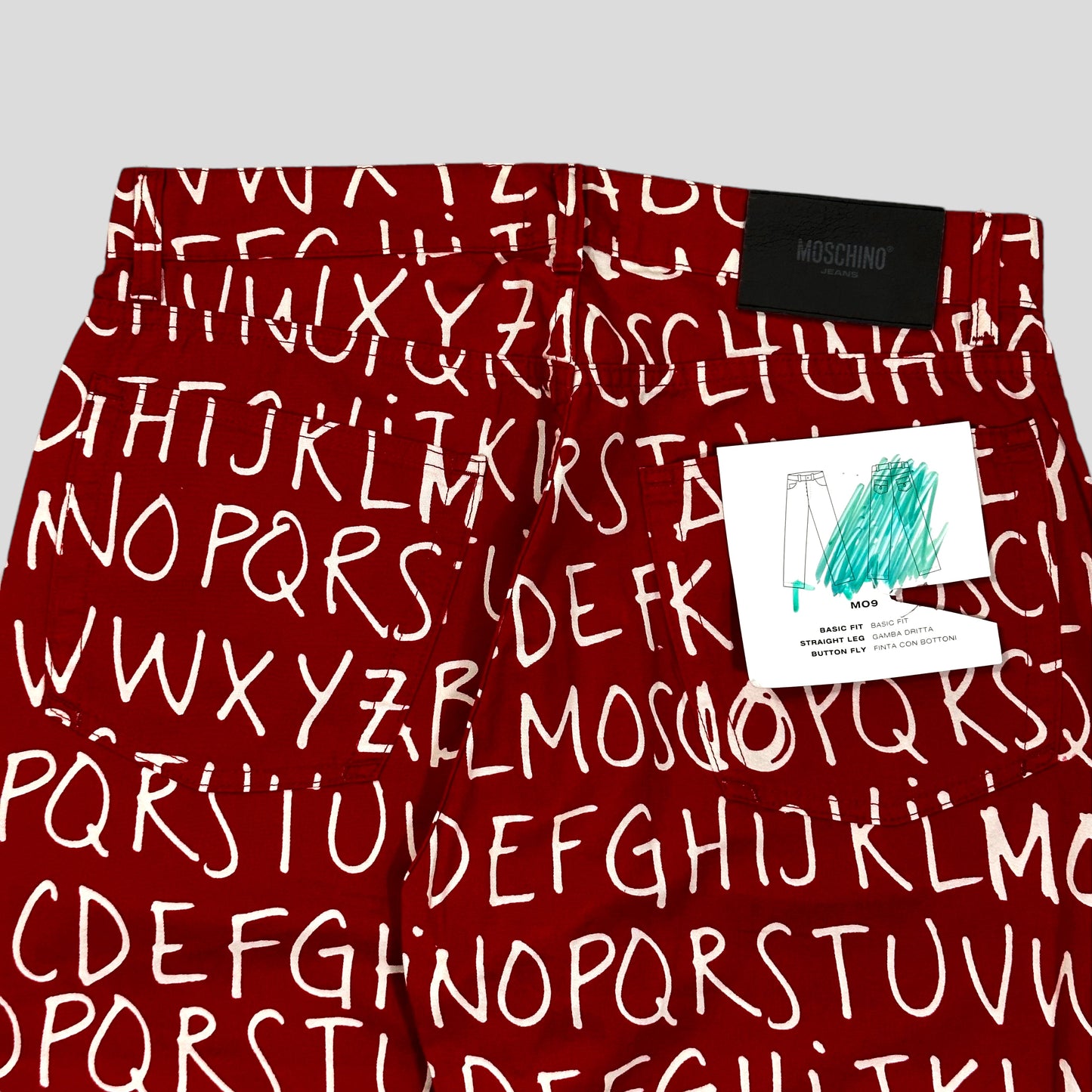 Moschino Jeans 00’s ABC Set Red - W32 & XXL