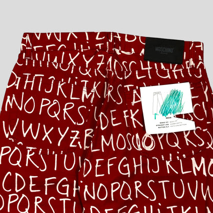 Moschino Jeans 00’s ABC Set Red - W32 & XXL | Default Title, Red