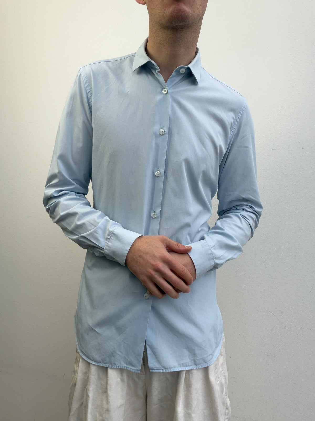 Prada 2011 Formal Shirt | Medium, Light Blue
