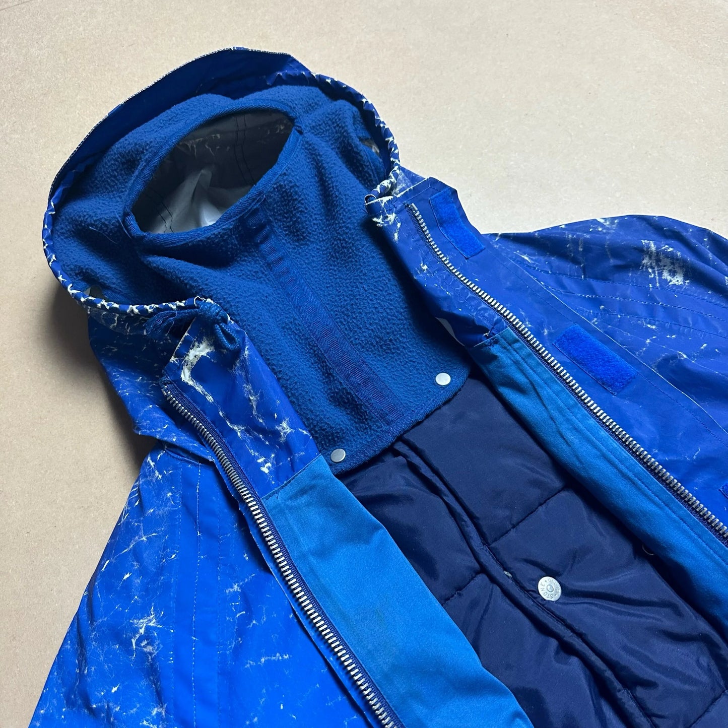 A/W1992 Balaclava Azure Blue Reflective Parka