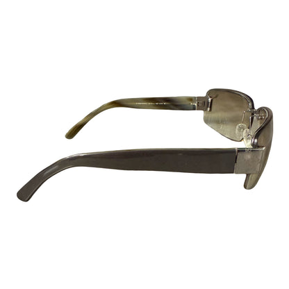 Gucci Monogram Sunglasses In Olive Green | O/S, Green