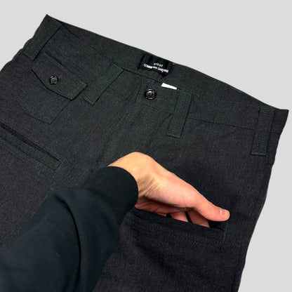 Comme Des Garçons 2007 Mini Pockets Baggy Wool Carpenter Trousers - M/L