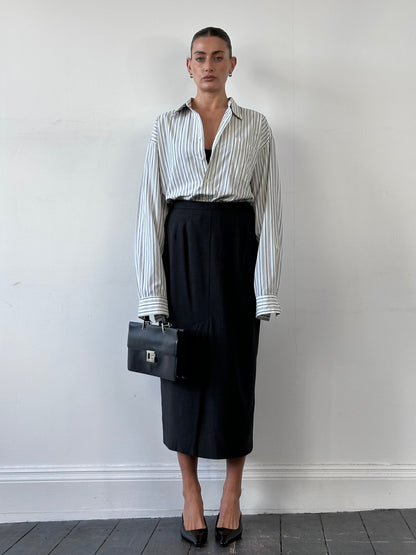 Jaeger 90s Pure Wool Two Piece Skirt Suit - M/W26