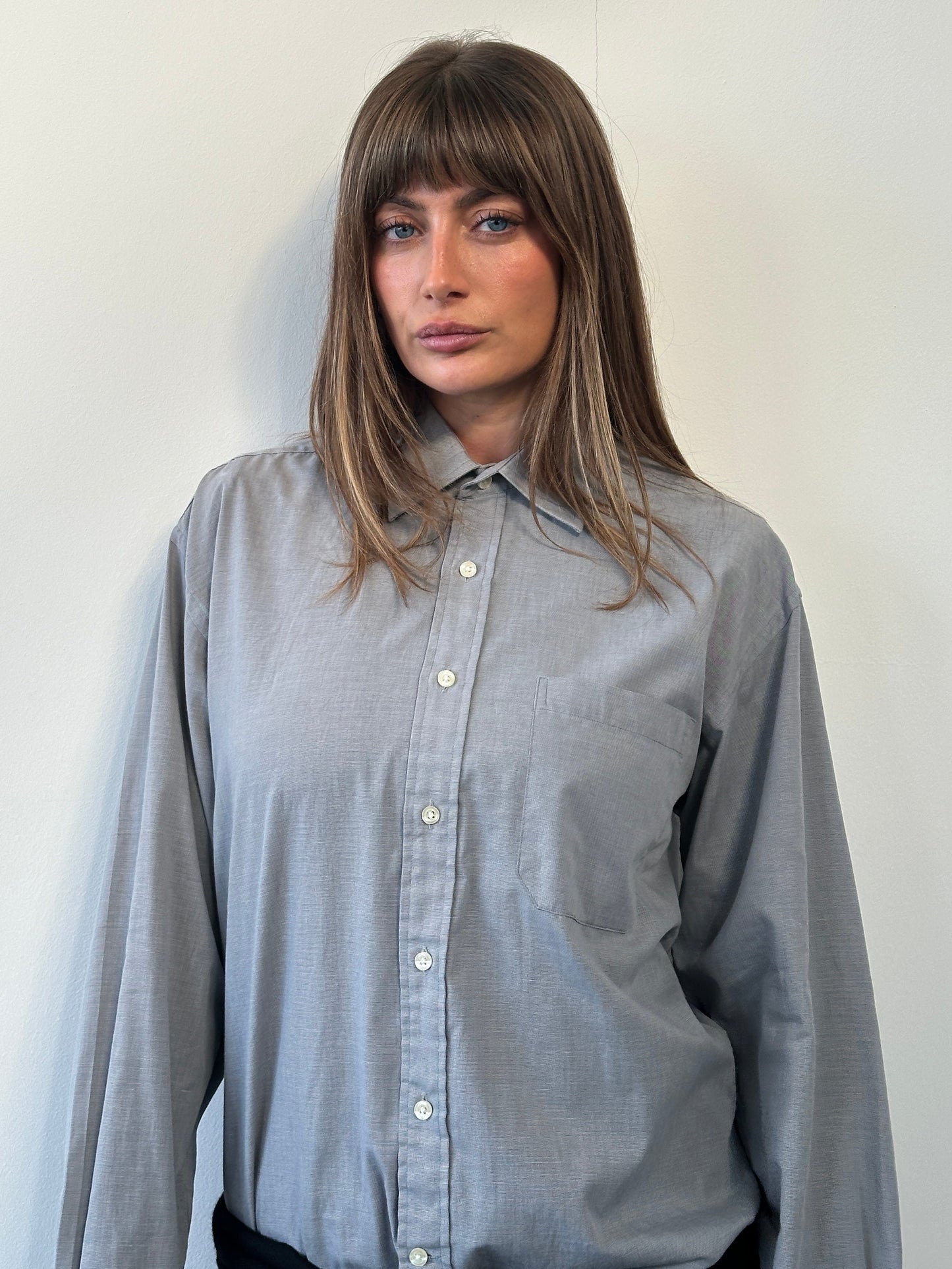 Christian Dior 1980s Cotton Shirt - L/XL