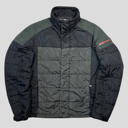 Prada Sport 2009 Nylon Panelled Technical Puffer Jacket - IT54 (L) | Grey