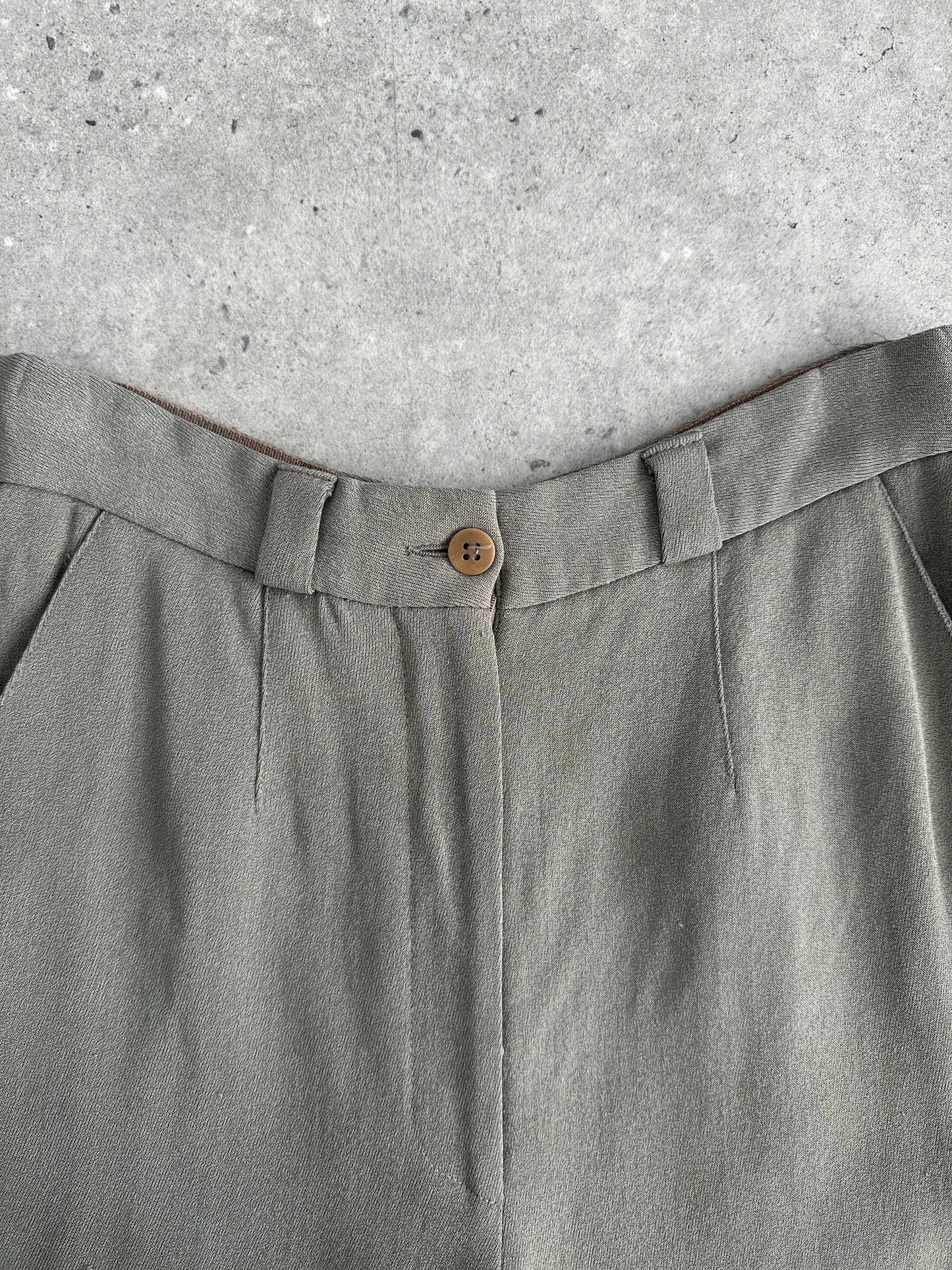 Giorgio Armani High Waisted Tapered Leg Trousers - W24