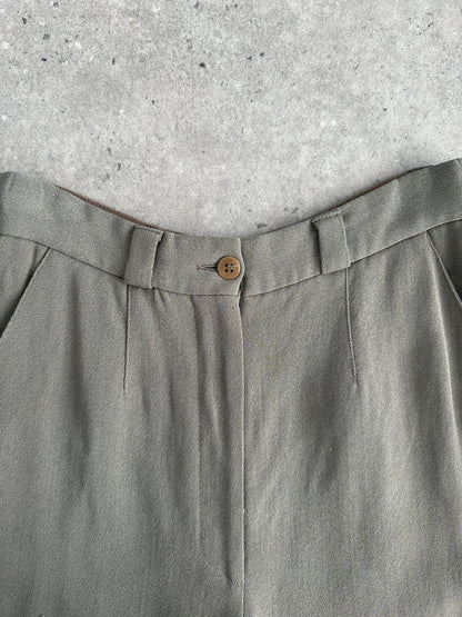 Giorgio Armani High Waisted Tapered Leg Trousers - W24