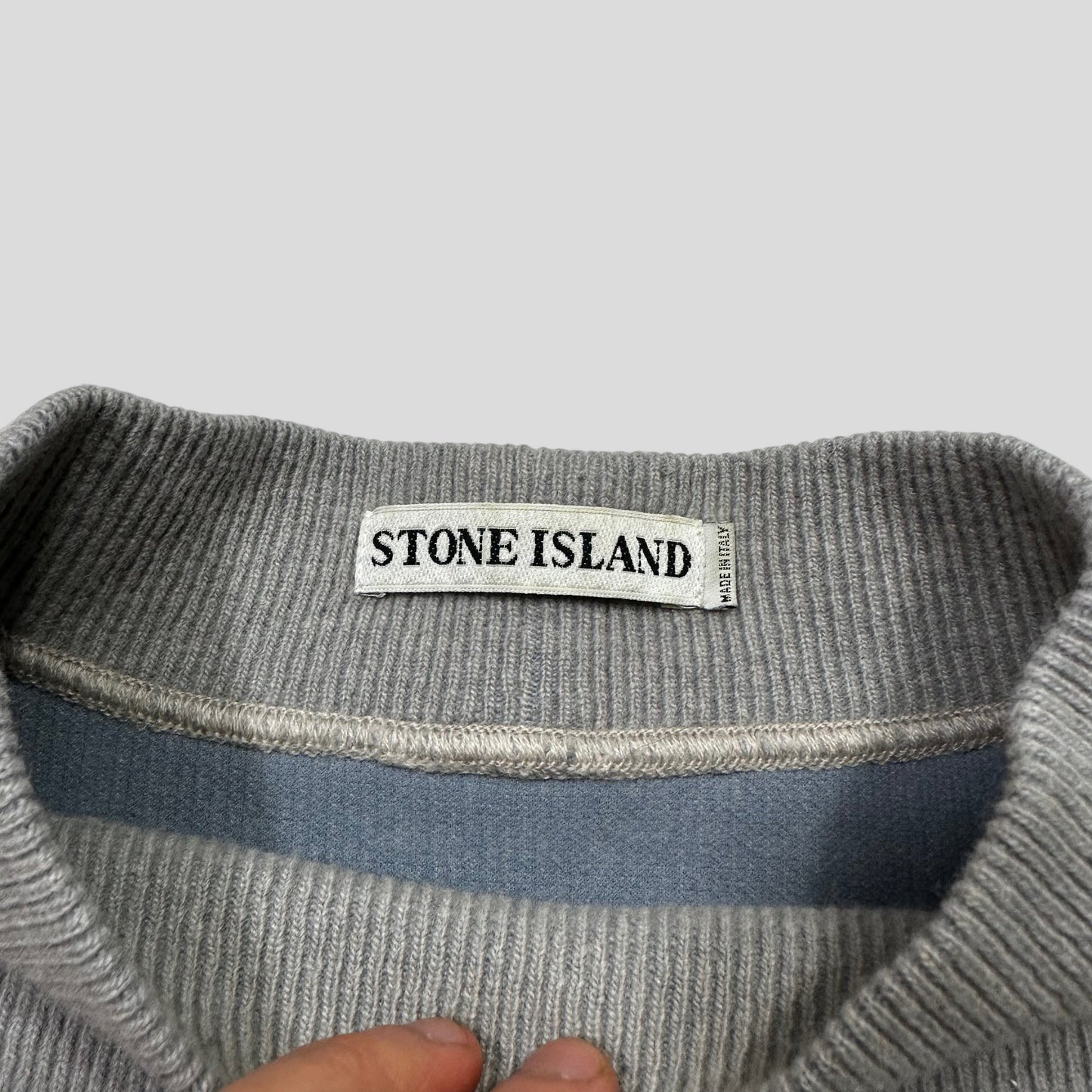 Stone Island 1999 Ribbed Cotton Crewneck - L/XL