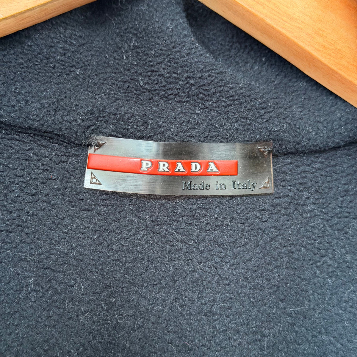 ss2000 prada sport fleece gilet | O/S, Red
