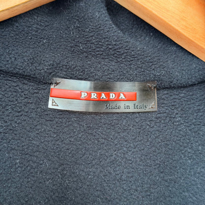ss2000 prada sport fleece gilet | O/S, Red