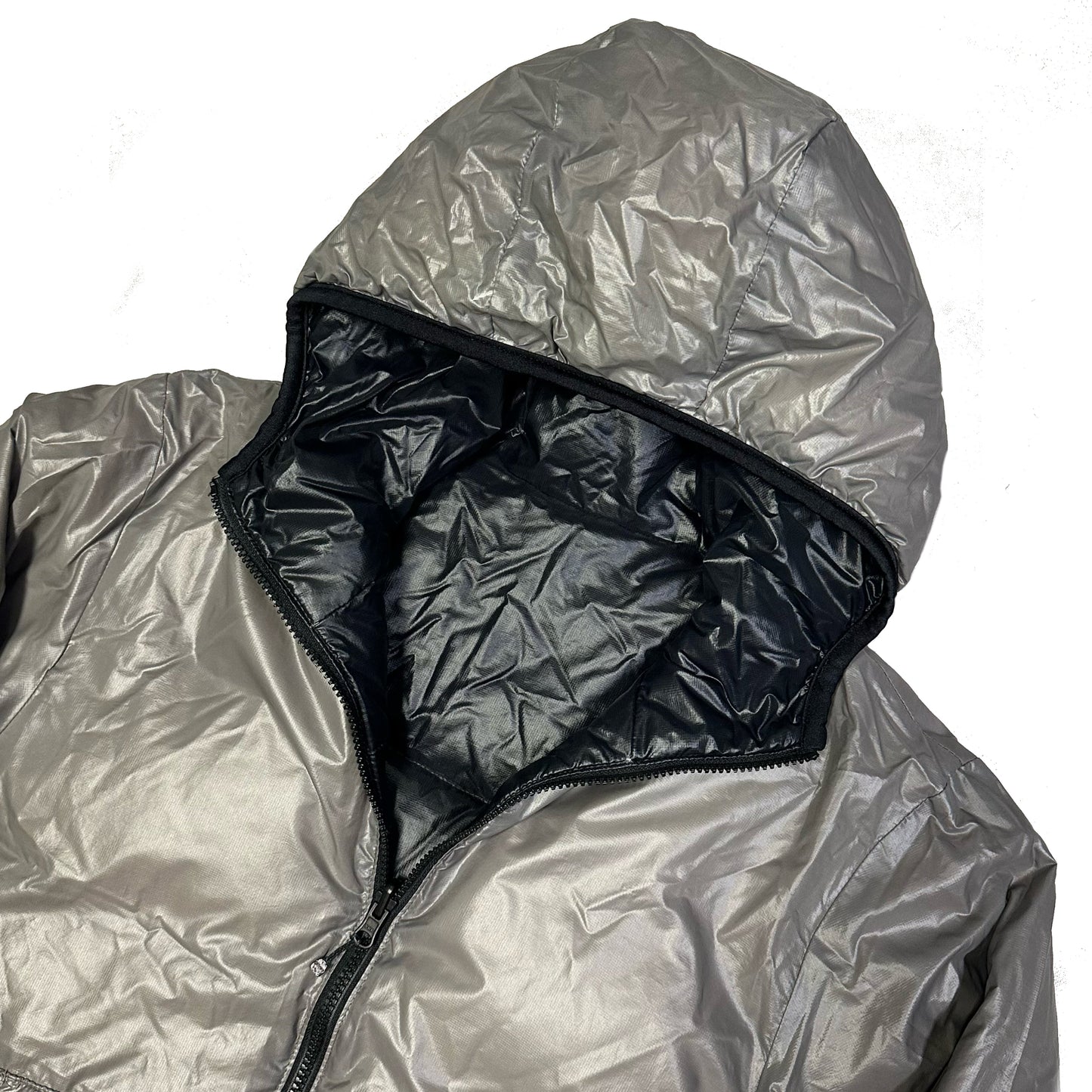 Camp 7 Reversible Puffer Jacket In Grey & Black (L) | Camp 7, Black