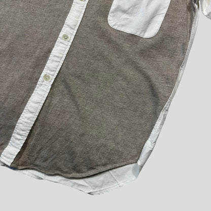 Comme Des Garçons Homme 2008 Linen Panelled Shirt - S/M | Default Title, Brown