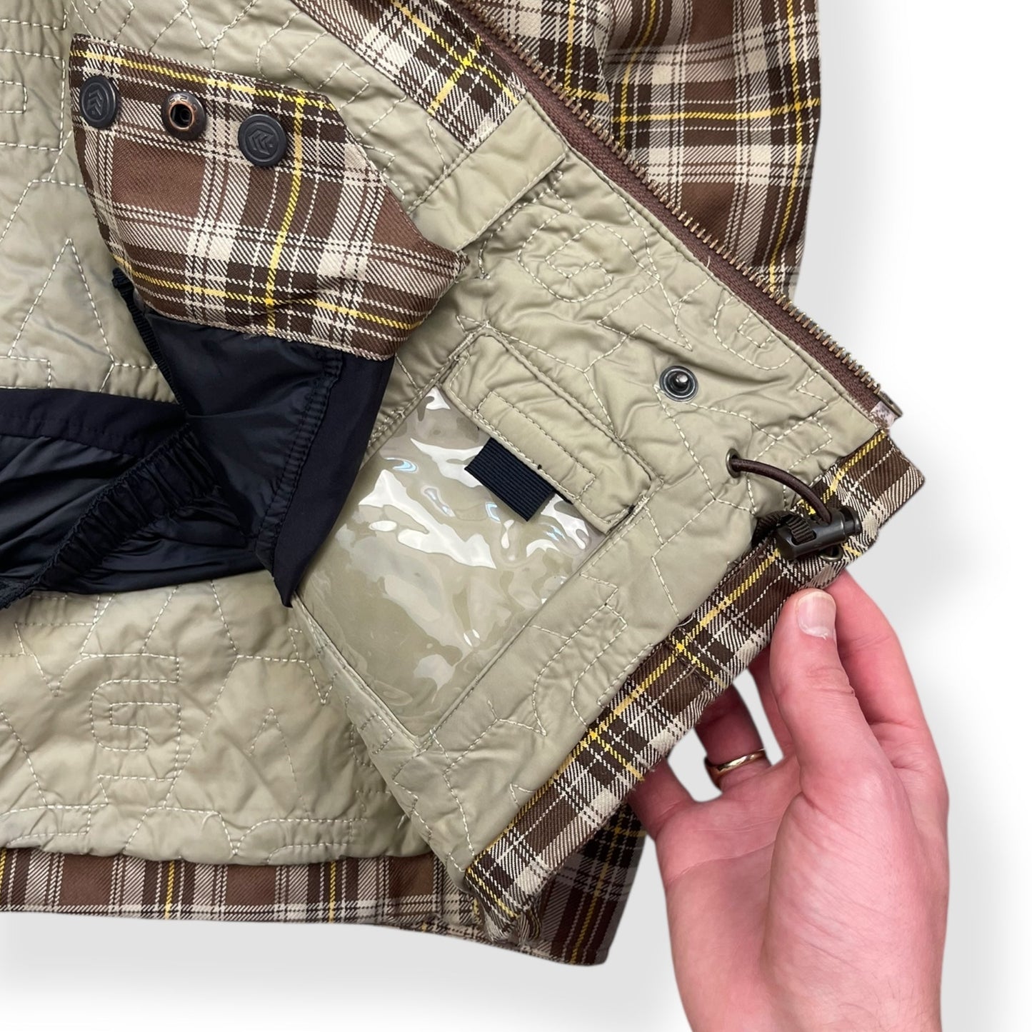2000's Analog Plaid Trapper Hood Jacket (L) | Default Title, Multicoloured