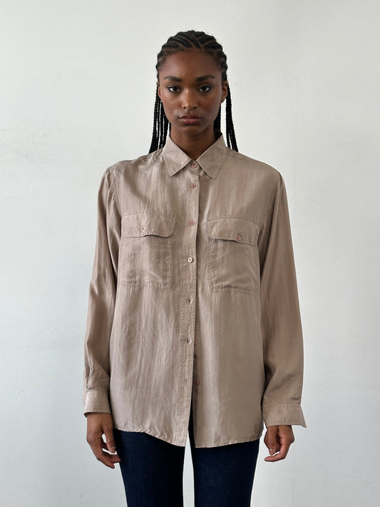 Vintage 1990s Pure Silk Shirt - M/L