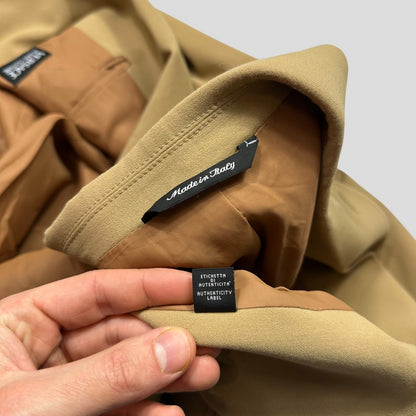 Versace Jeans Couture 00’s Camel Rayon Blazer Suit Jacket - IT50 (M/L) | Default Title, Brown