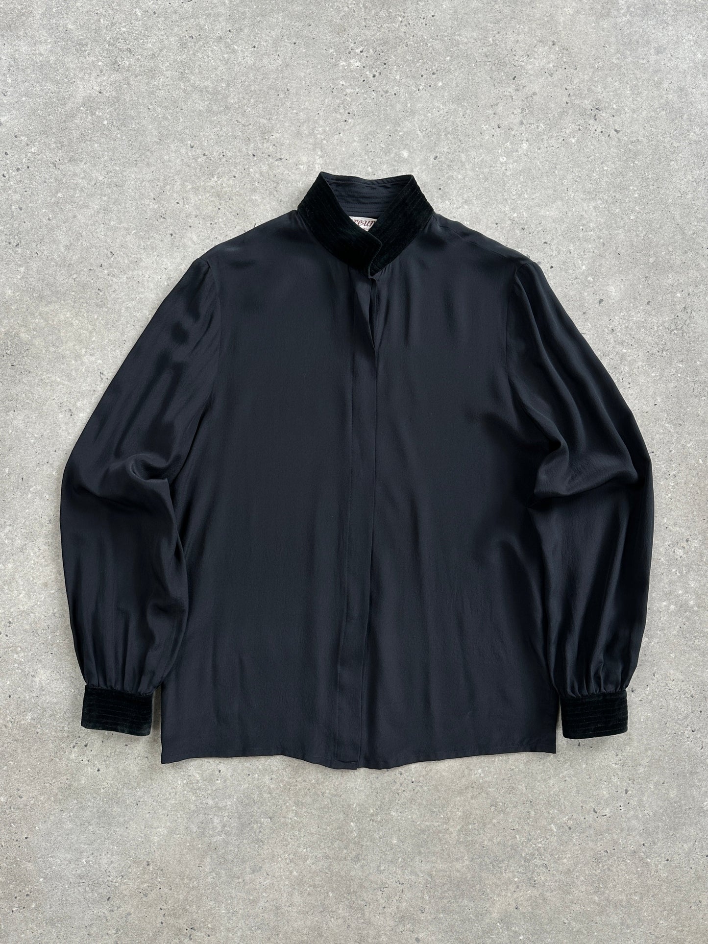 Italian Vintage 1980s Pure Silk Shirt - XS/S