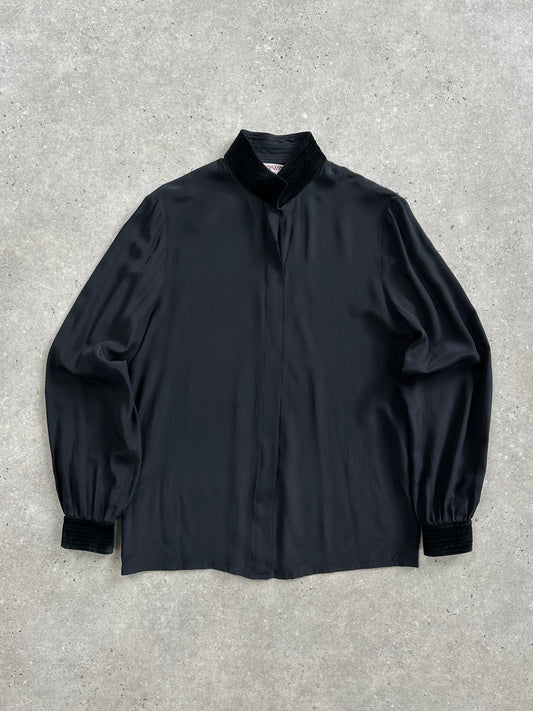 Italian Vintage 1980s Pure Silk Shirt - XS/S