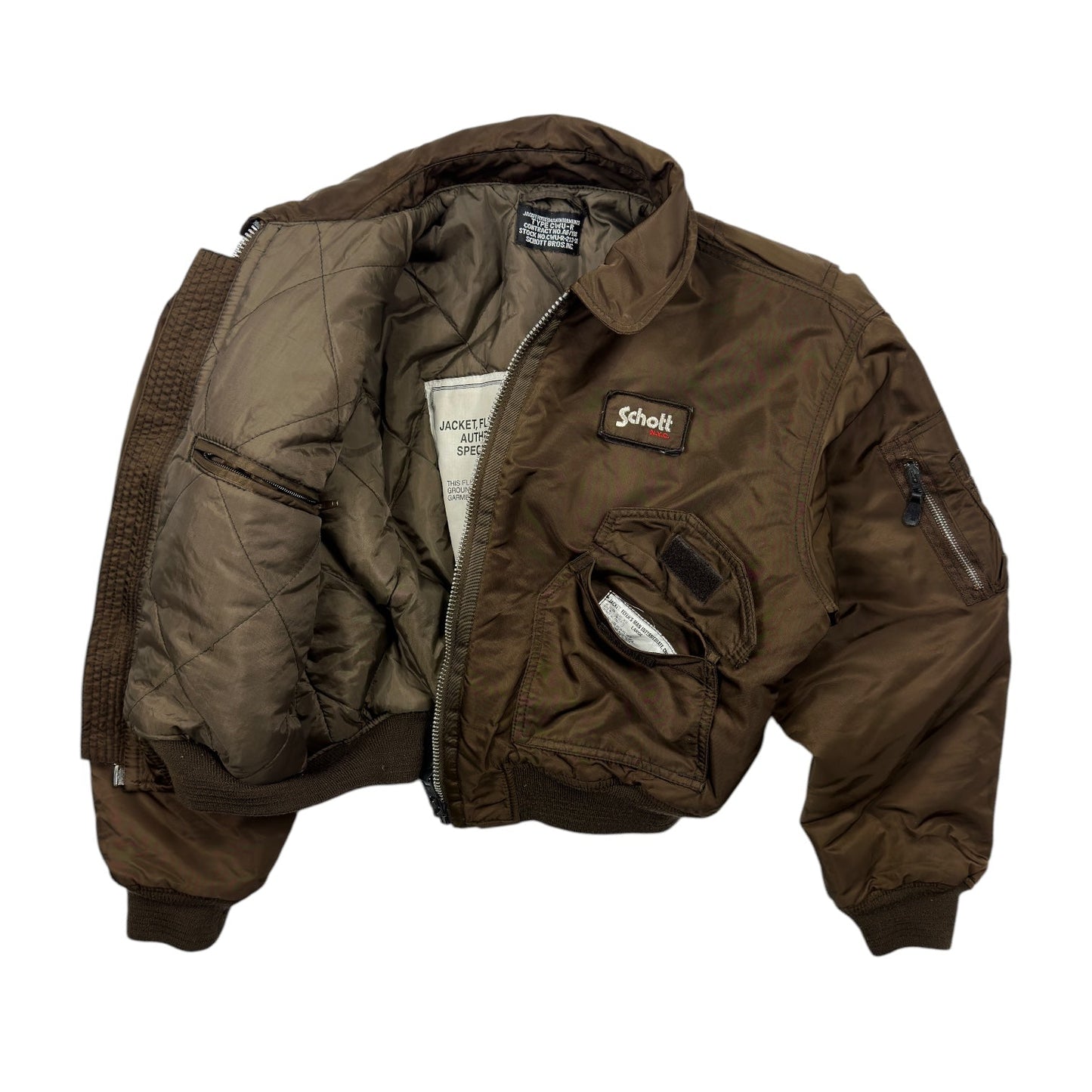 Schott NYC Brown CWU-R Flight Jacket