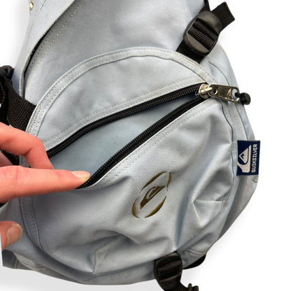 2000's Quiksilver Baby Blue Sling Bag | O/S, Multicoloured