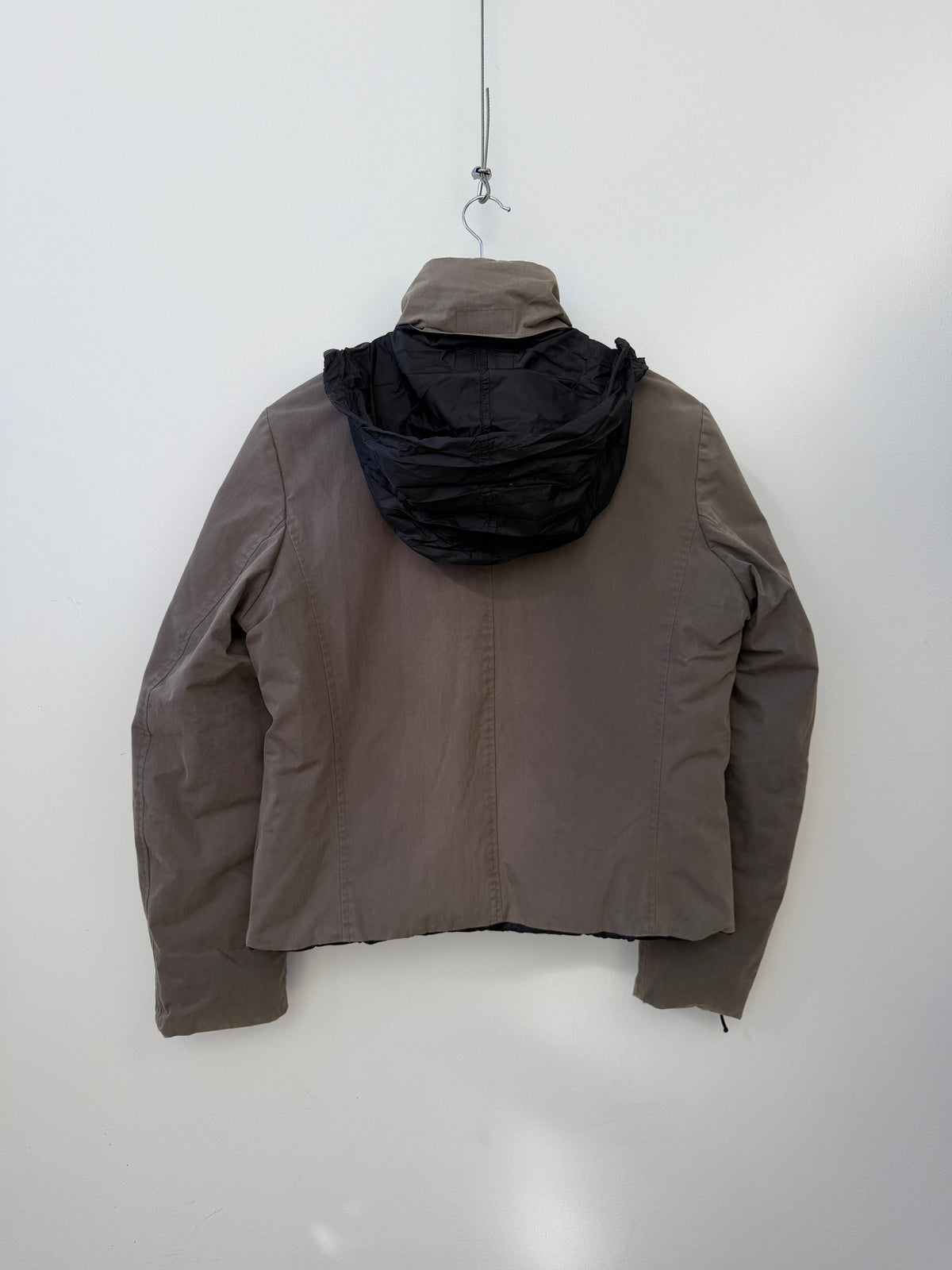 C.P. Company Donna AW04 Reversible Goose Down Puffer Jacket | Small, Black, Taupe