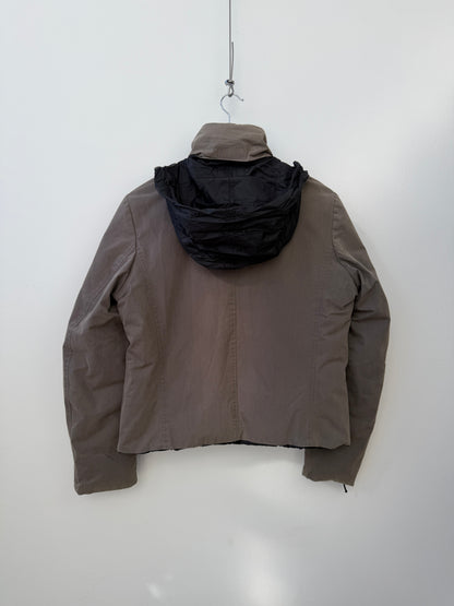 C.P. Company Donna AW04 Reversible Goose Down Puffer Jacket | Small, Black, Taupe