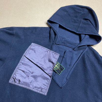 S/S 1987 Navy Blue Hidden Pocket Sailing Hoodie