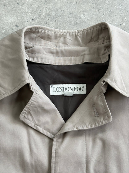 London Fog Cotton Single Breasted Trench Coat - XL